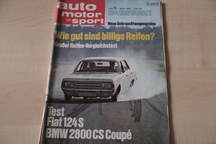 Deckblatt Auto Motor und Sport (05/1969)